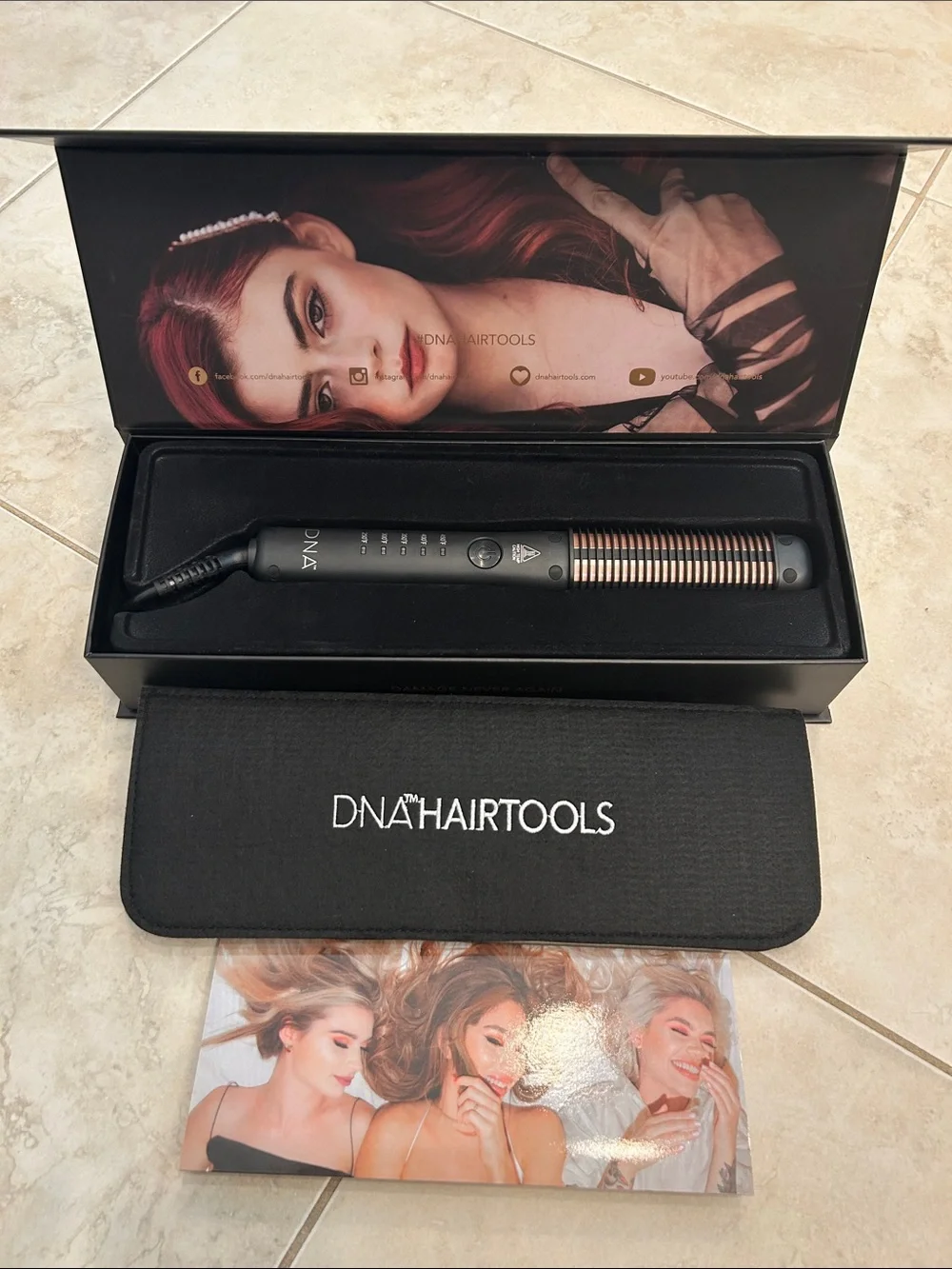DNA Hairtools Heated Styling Comb- PRO2 ONIX